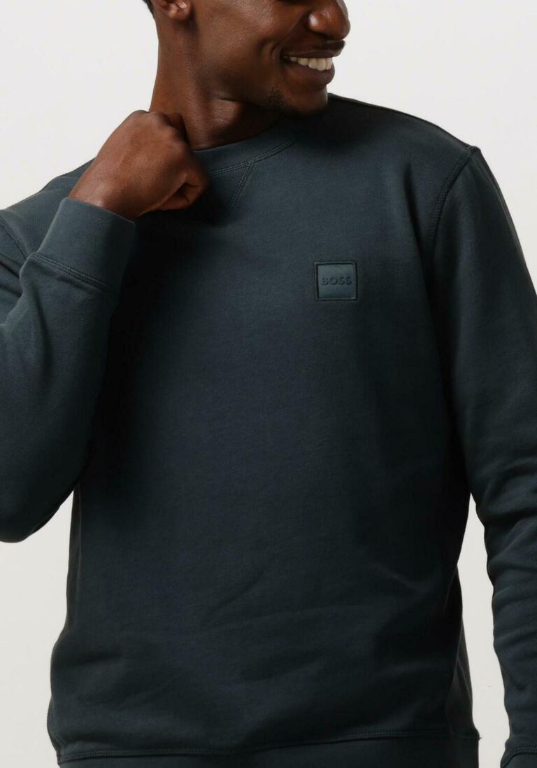 BOSS donkergroene boss sweater westart