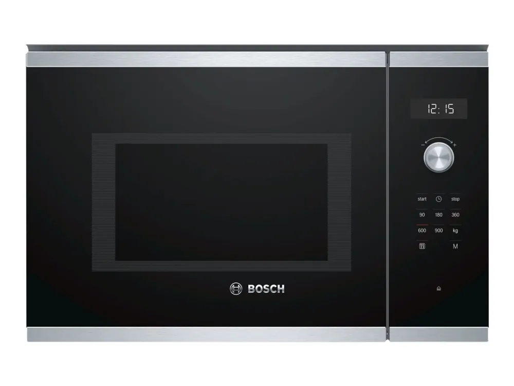 Bosch Serie | 6 BFL554MS0 - Mikrobølgeovn - til indbygning - 25 liter - 900 W - rustfrit stål