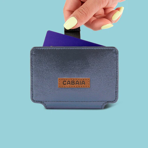 Porte-cartes Larissa bleu marine