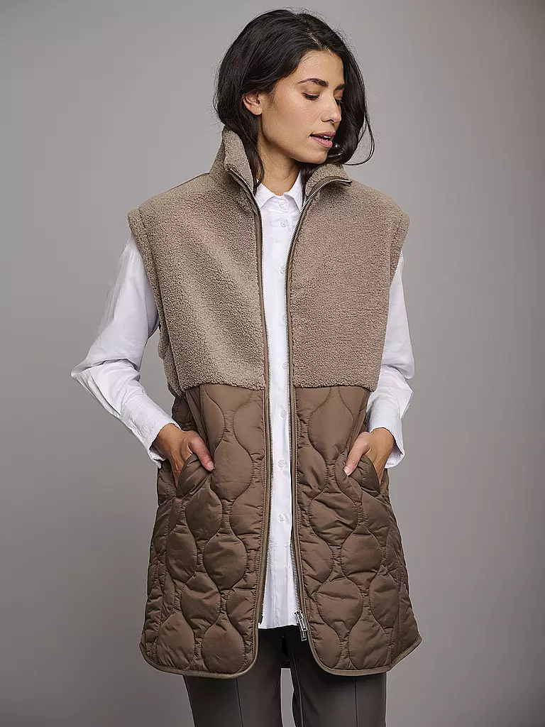 RINO&PELLE Steppgilet JANNE braun