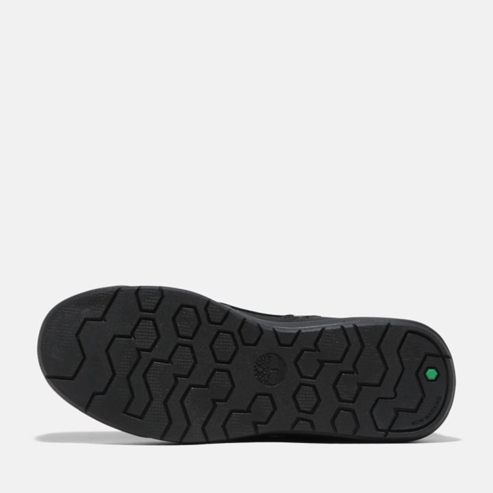 Bota infantil Seneca Bay de 15 cm com zíper lateral, na cor preta.