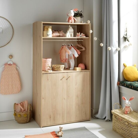 Alice Armoire dressing   Bois        de               Sauthon Baby's Sweet Home