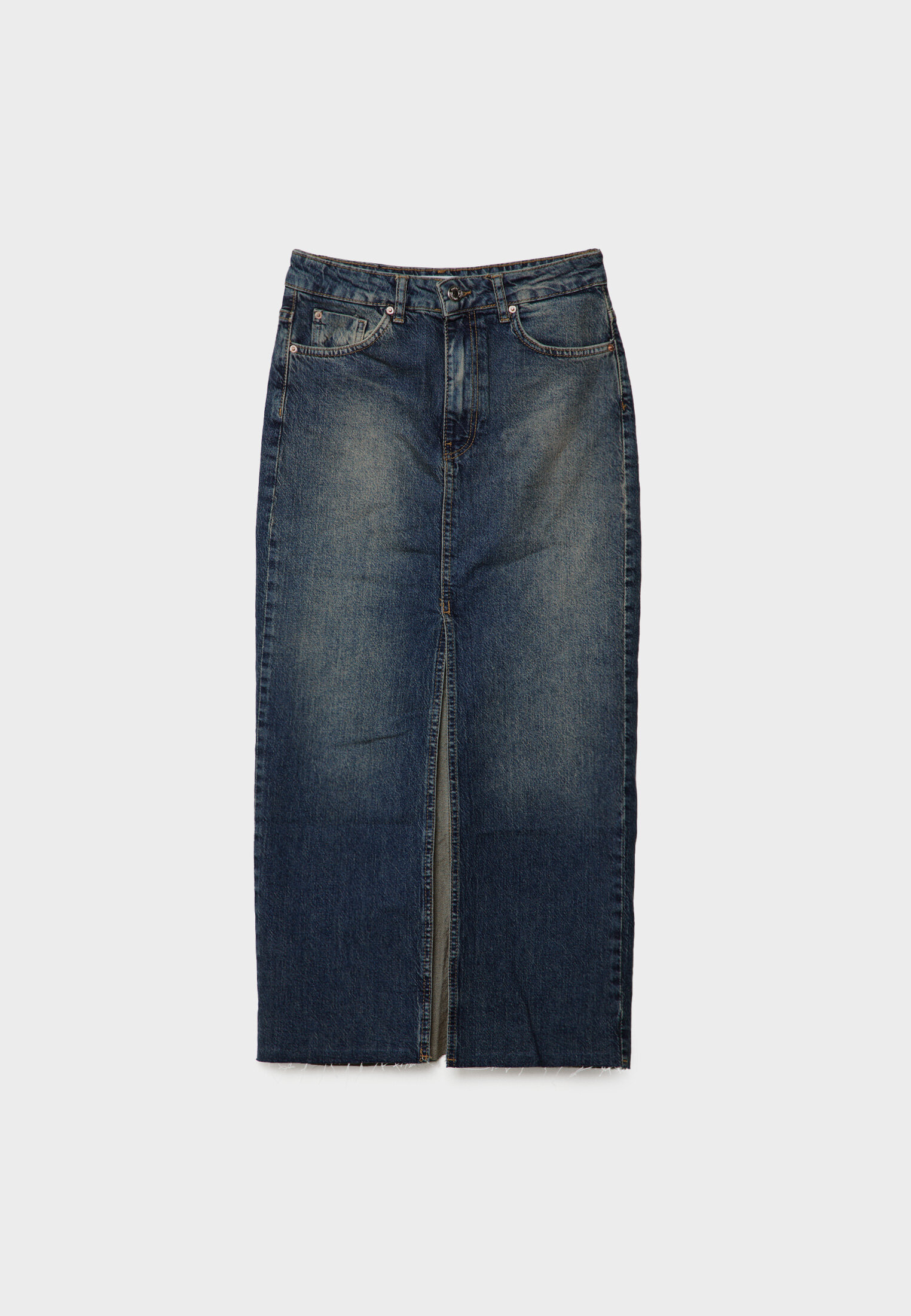 Saia longa e confortável em jeans