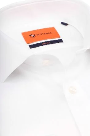 Suitable Overhemd Extra Lange Mouwen Twill Wit SL7-01 White 30078 kopen
