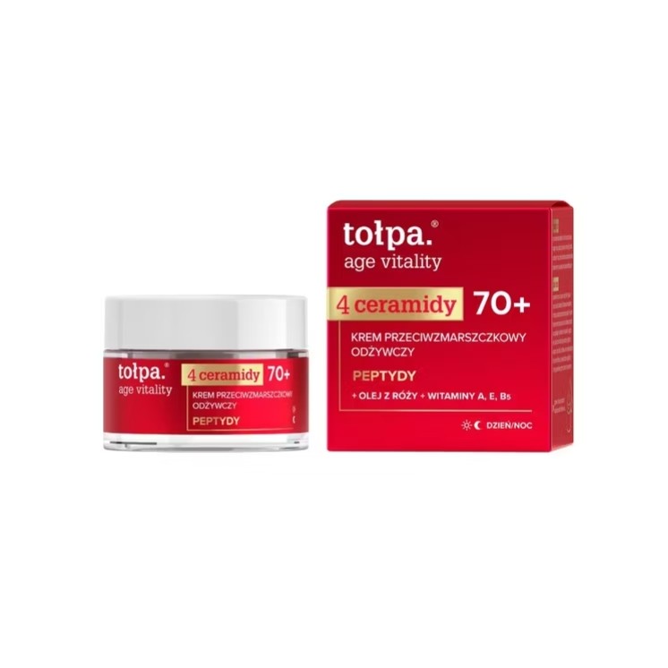 Tołpa Age Vitality 4 Ceramides Anti-Falten Pflegende Gesichtscreme 70+ 50 ml