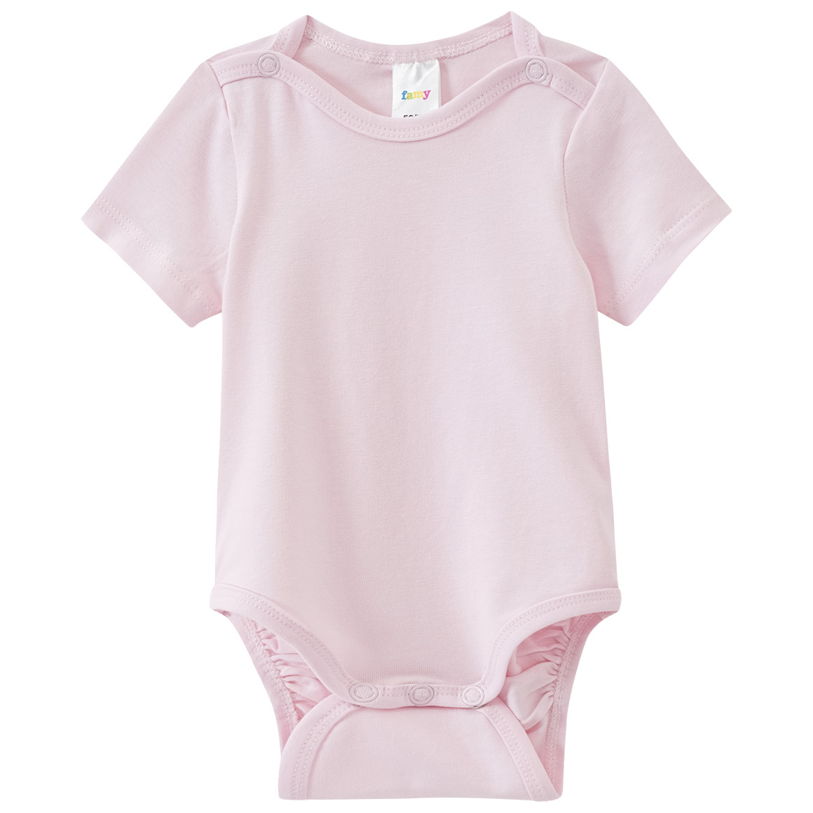 Famy 5 Baby Bodys in verschiedenen Farben rosa / weiss