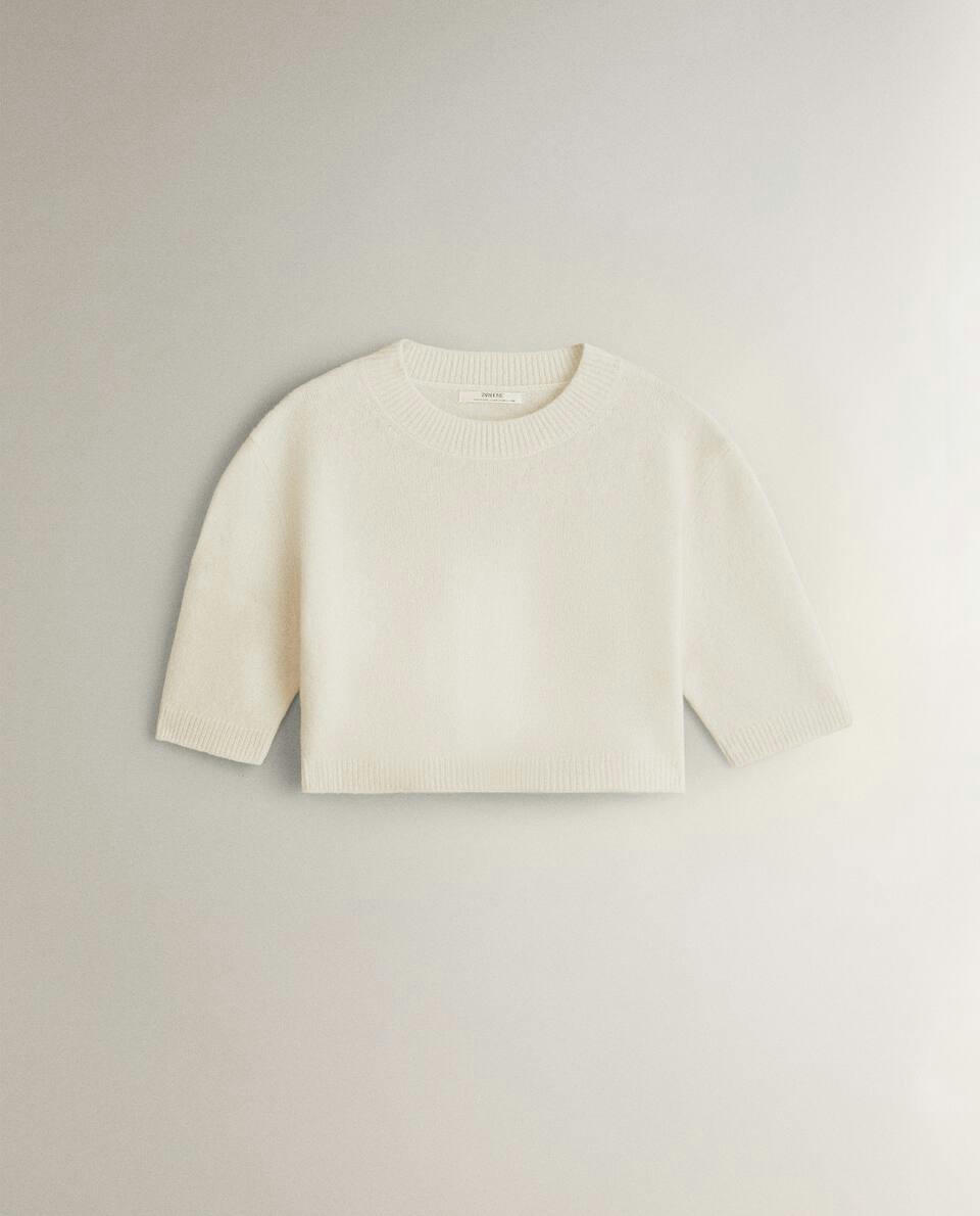 SUÉTER CURTO DE CASHMERE