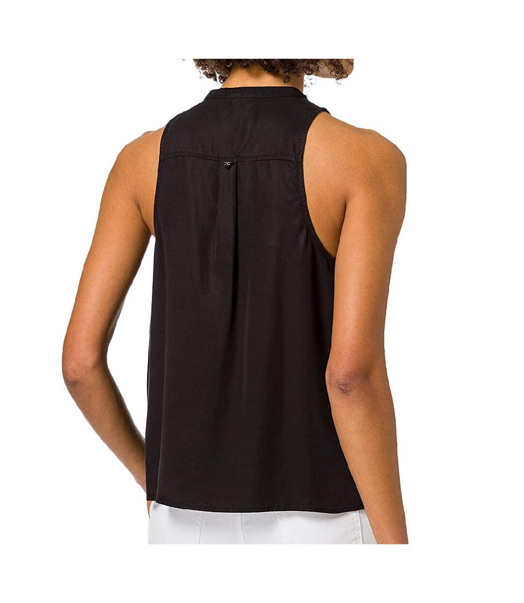 Chemise sans manches Noir Femme Superdry Tencel