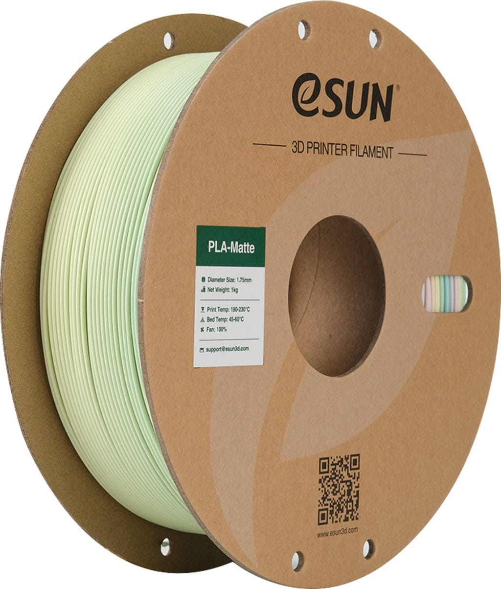 eSUN  PLA-Matte Rainbow, 1,75 mm / 1000 g    Kostengünstiges Filament für Modelle mit matter Oberfläche