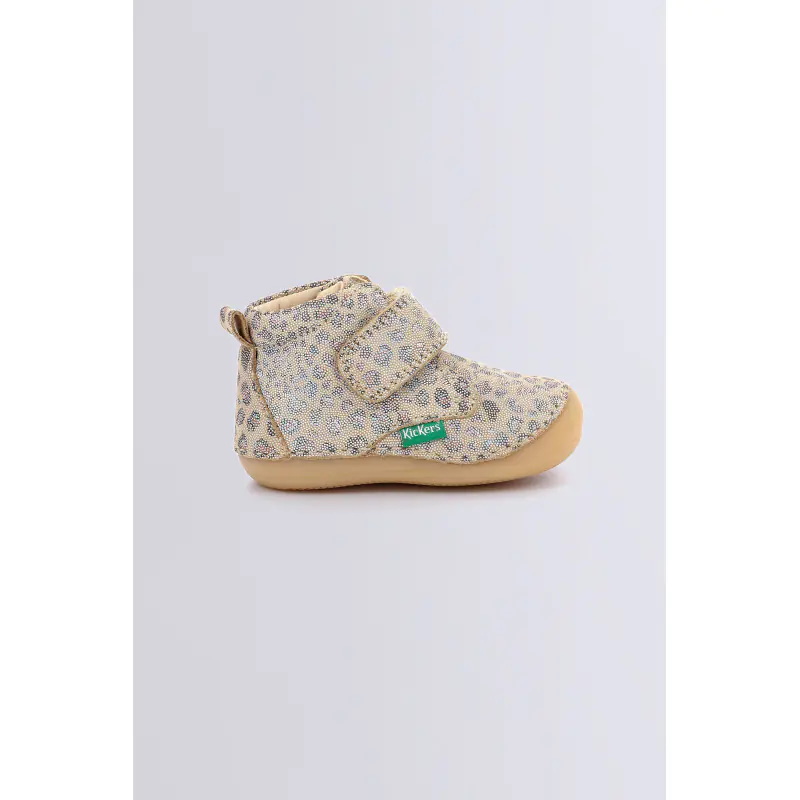 Sabio Beige leopard BOTTILLONS Cuir Fille