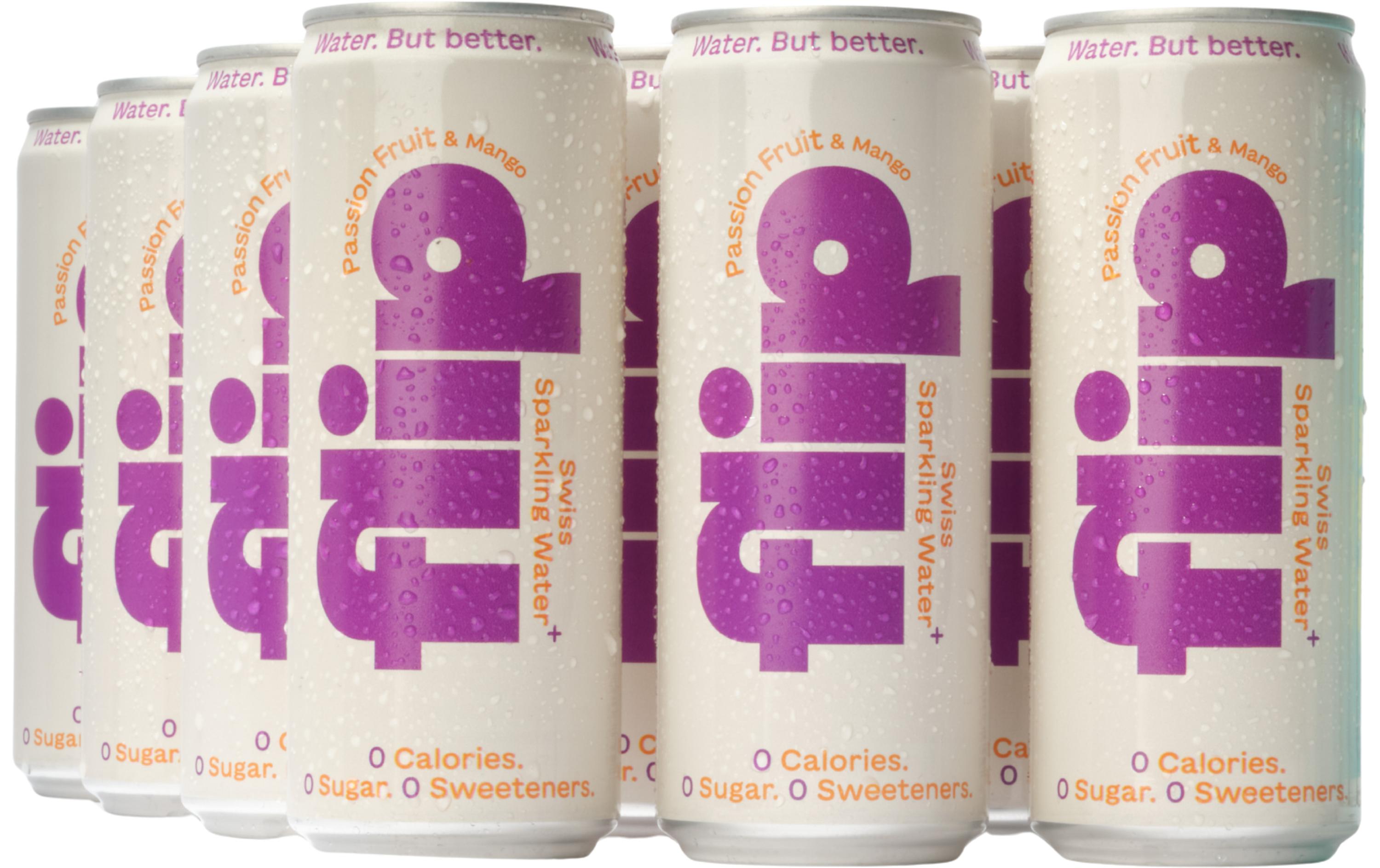Soft-Drinks Passion Fruit und Mango 12 x 0.33 lSchweizer Sprudelwasser