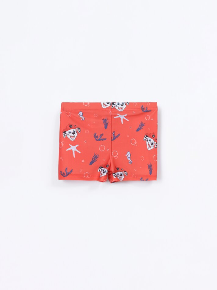 Conjunto de maiô e top de biquíni da Patrulha Canina - Nickelodeon - Vermelho