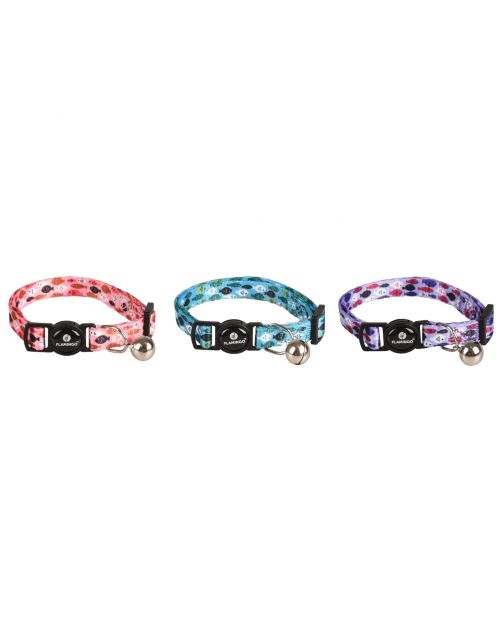Flamingo Kattenhalsband Amira - Kattenhalsband - 20-32 cm Assorti Multi-Color
