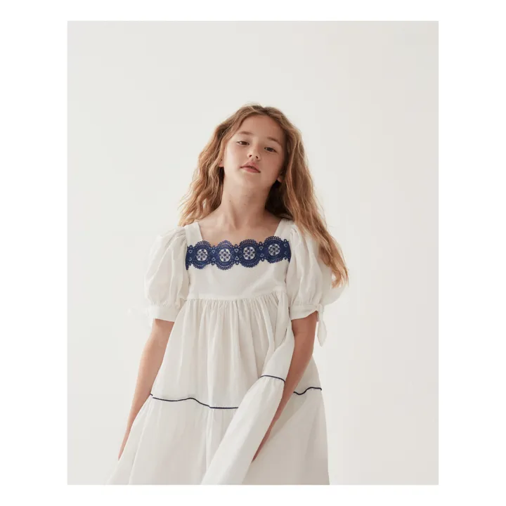 The Middle Daughter Robe Popeline de Coton | Blanc