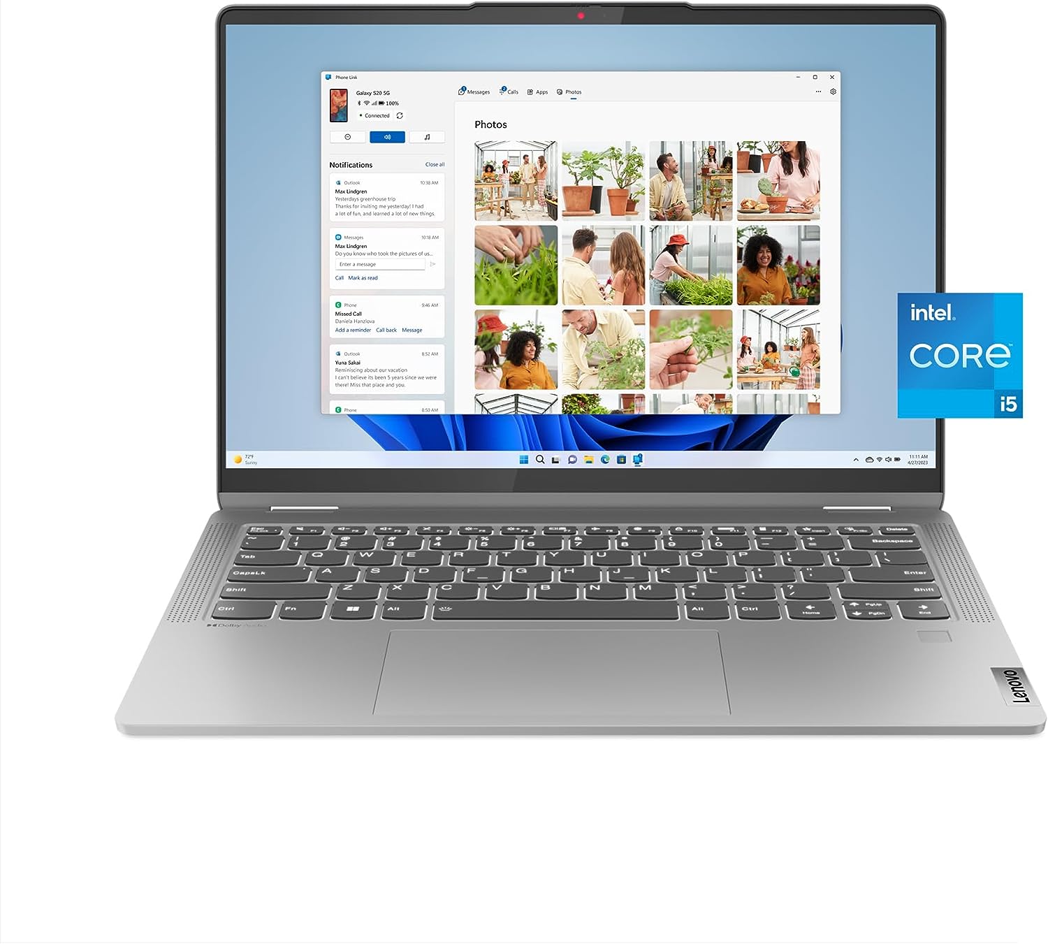 Lenovo IdeaPad Flex 5i - (2023) - Notebook para uso diário - Computador portátil 2 em 1 - Windows 11 - Tela sensível ao toque WUXGA de 14