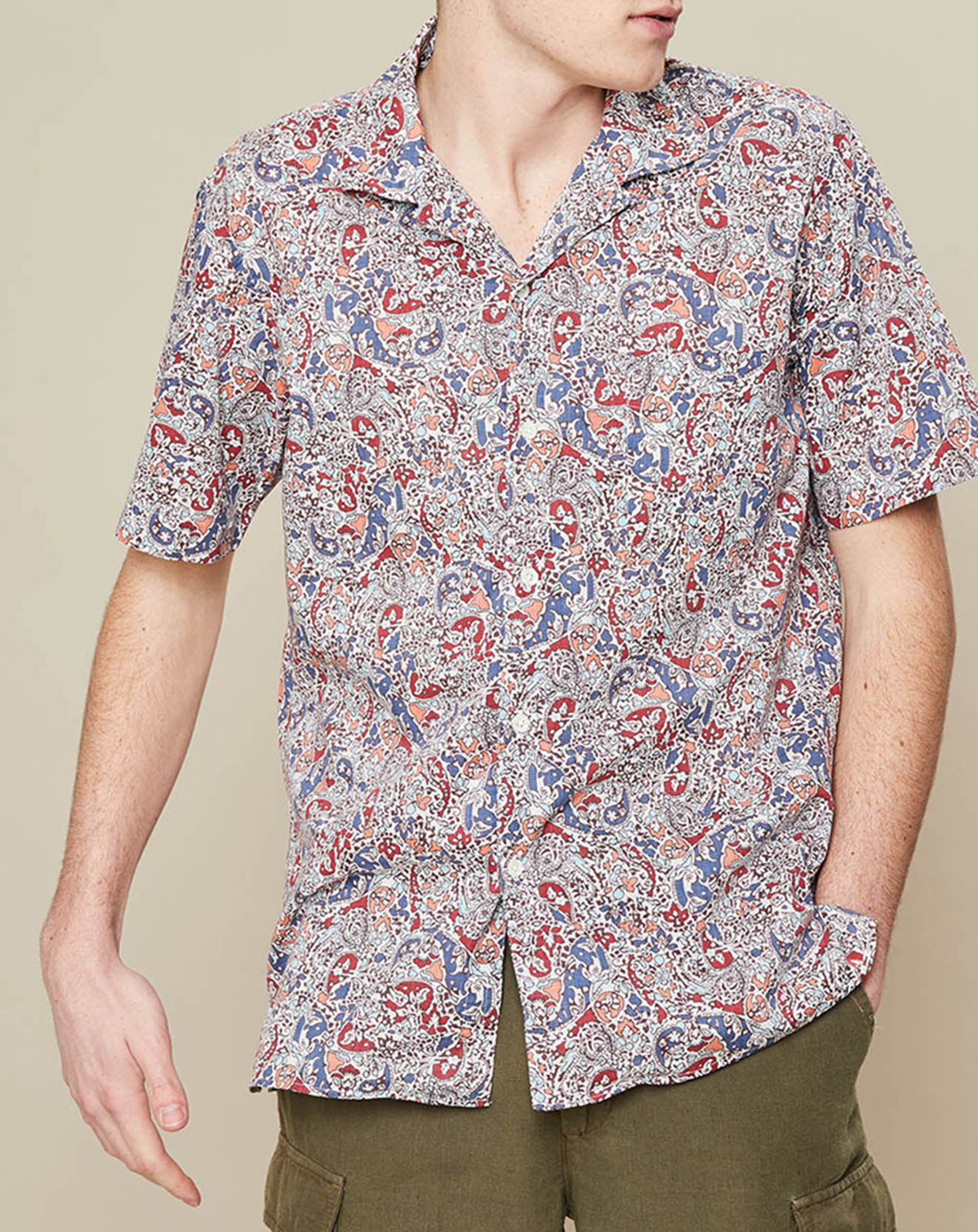 Hartford Chemise slim Slam imprimée multicolore