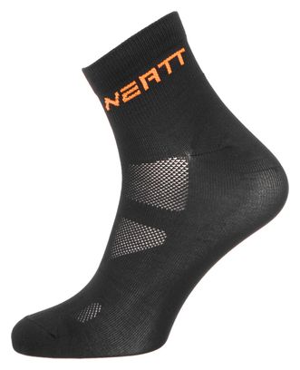 NEATT Paire de Chaussettes Basses Noir/ Orange