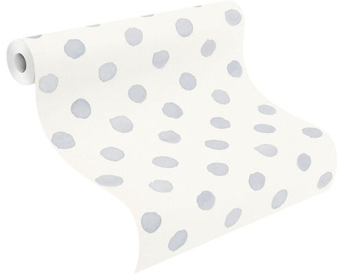 Vliesbehang 252033 Bambino XIX stippen blauw