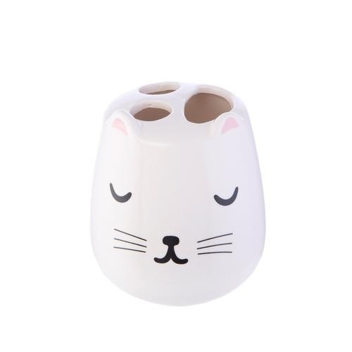 Porta-escova de dentes Caudania em formato de gato