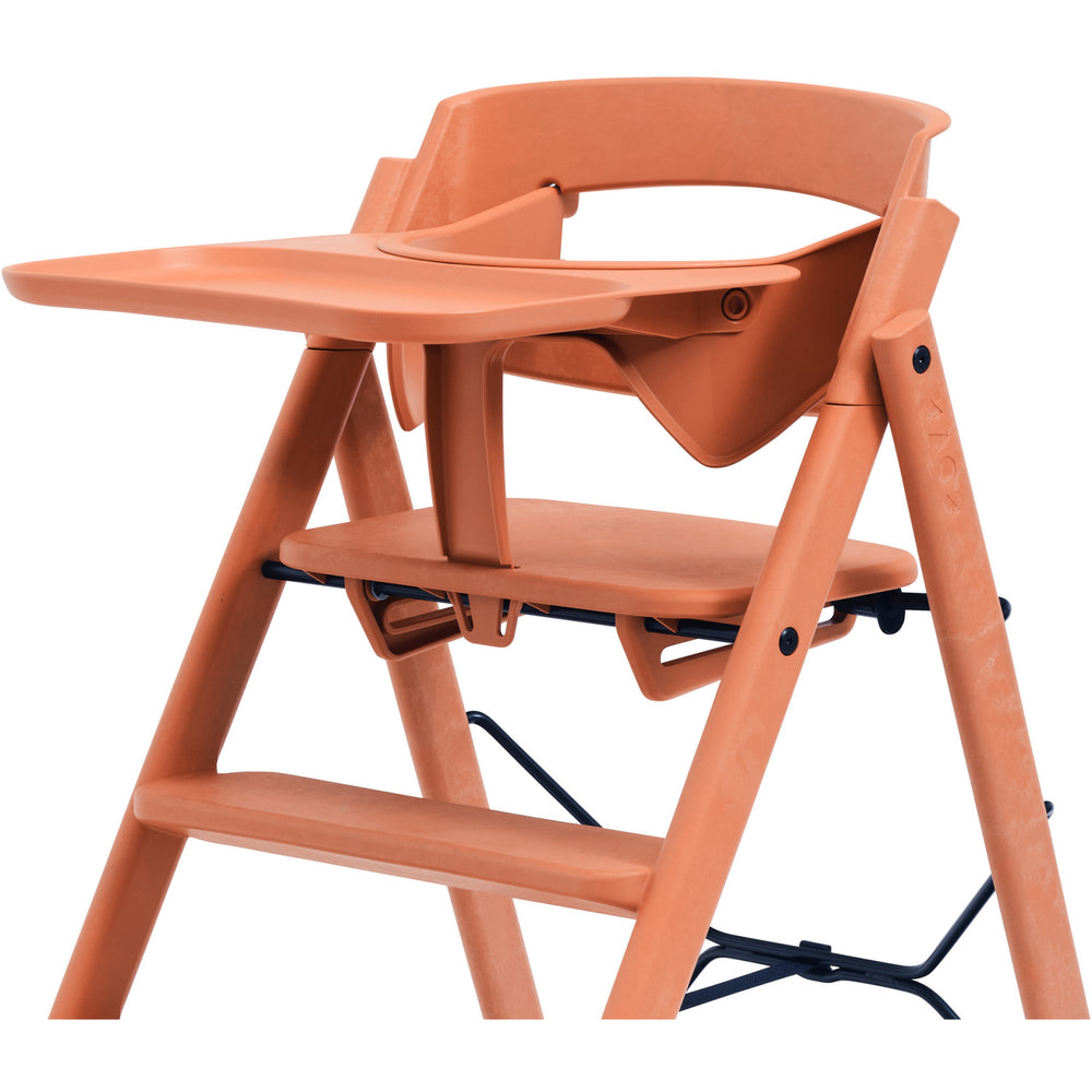 Køb KAOS Terracotta Pink Klapp Højstol Recycled Med KLAPP® Sikkerhedsbøjle Og Bakke Bundle