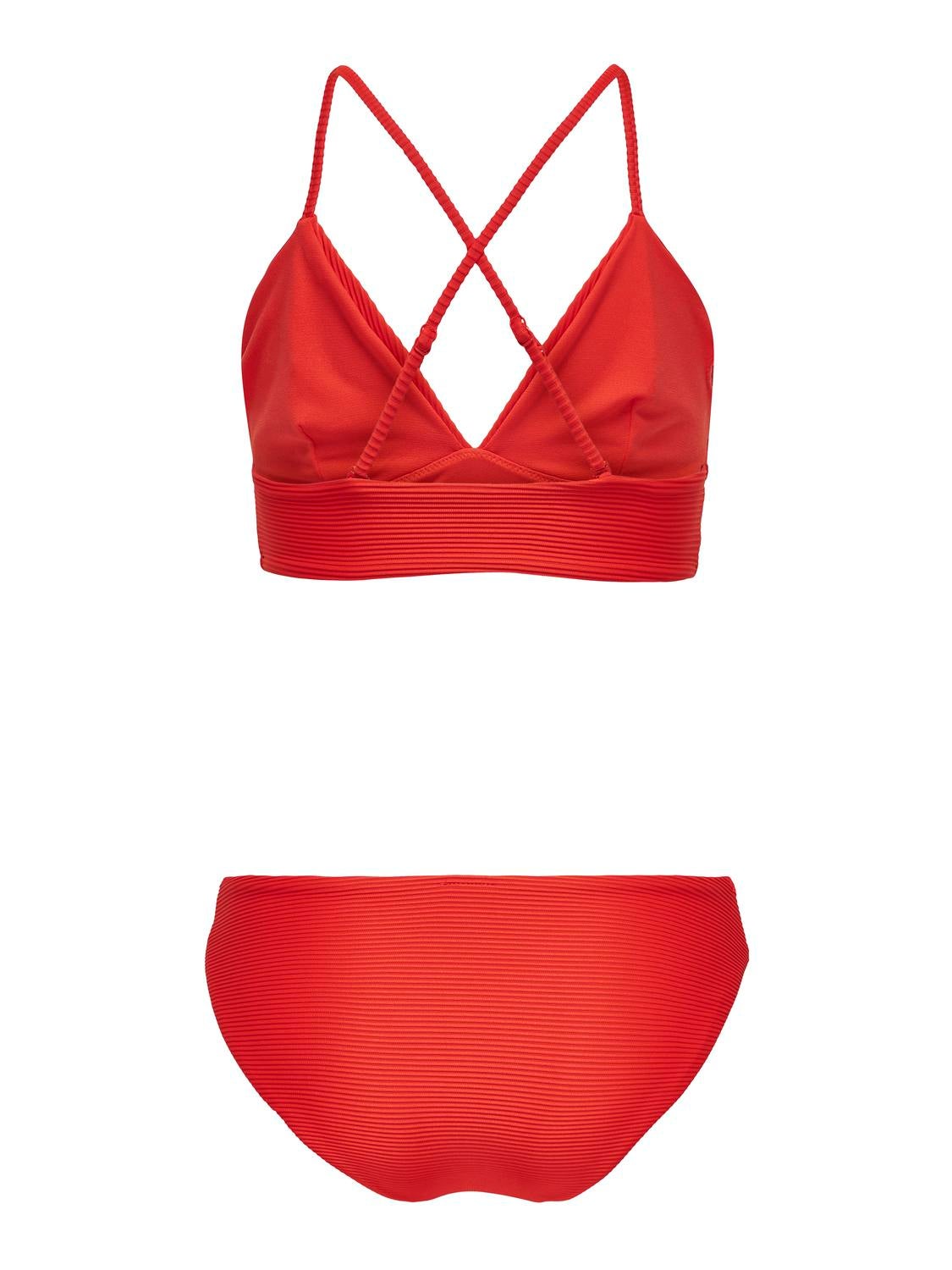 ONLBOBBY Bikini Set Fiery Red
