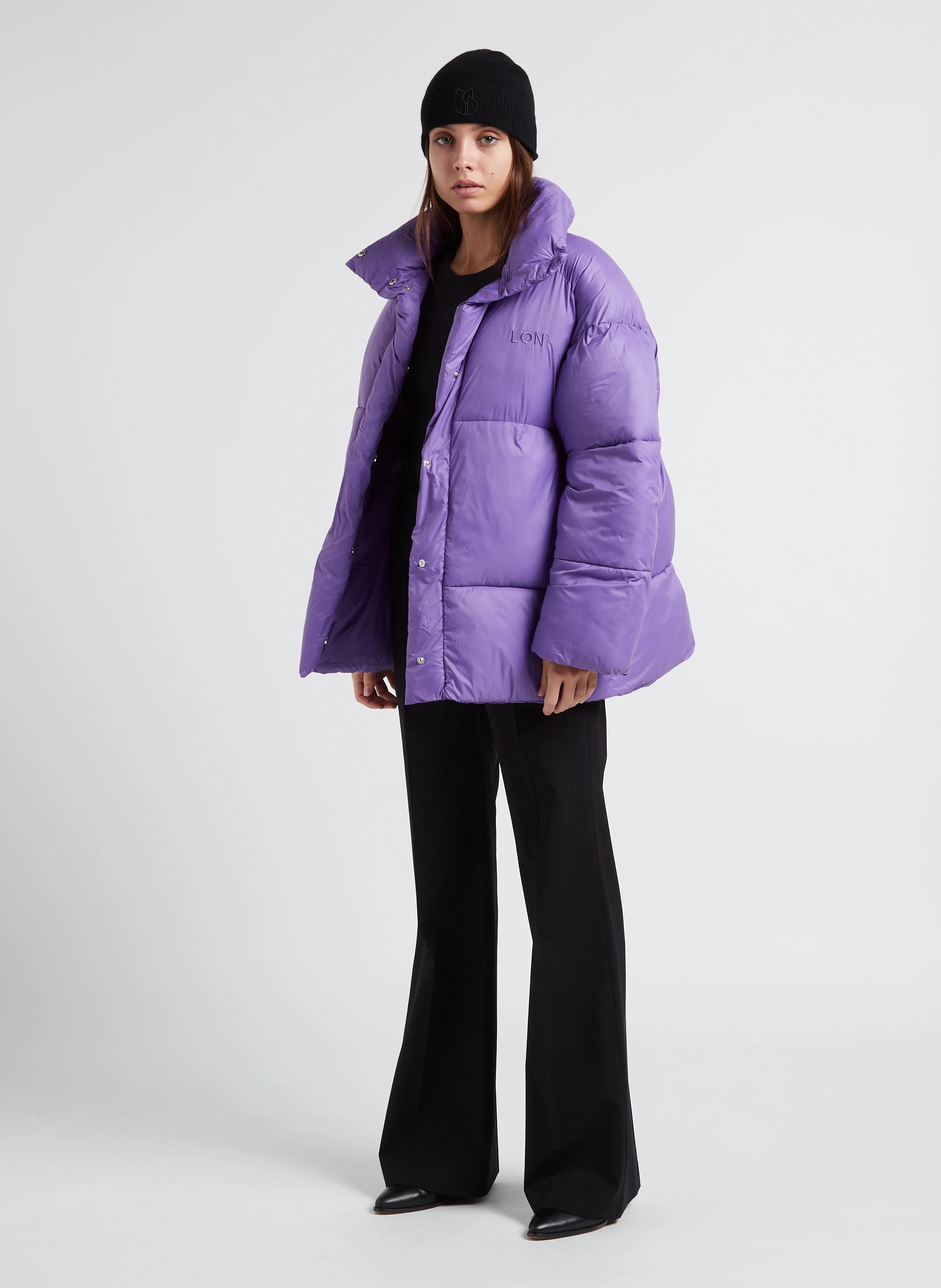 BELMOORE - Doudoune col montant matelassée| Violet