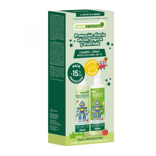 Nosa Protect Pack Maçã Champô 250ml   Spray 250ml