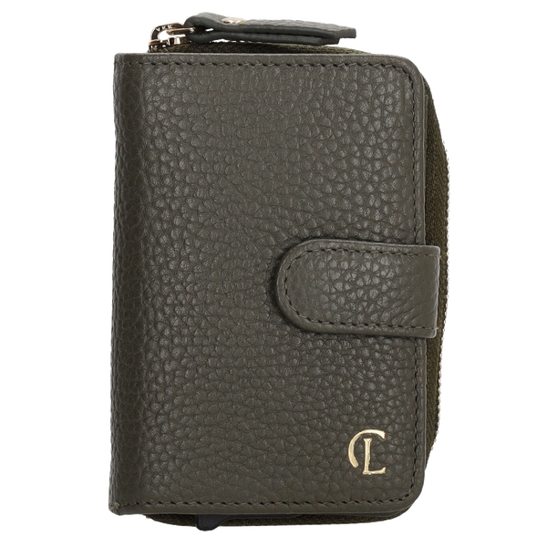 Charm London Washington Creditcard Etui Rits Donkergroen