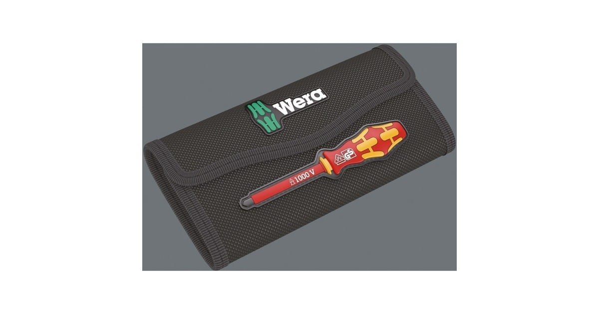 WeraKraftform Kompakt VDE 16 Torque extra slim 1 Tool Finder schroevendraaier  (Rood/geel, 16‑delig)