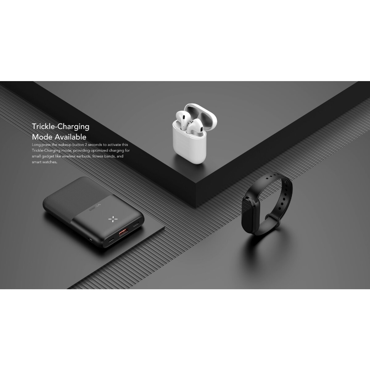 Power Bank S12 - 10 000mAh LCD Quick Charge PD 20W Micro-USB