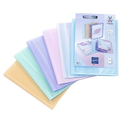 Viquel Propysoft - Porte vues personnalisable - 80 vues - A4 - disponible dans différentes couleurs