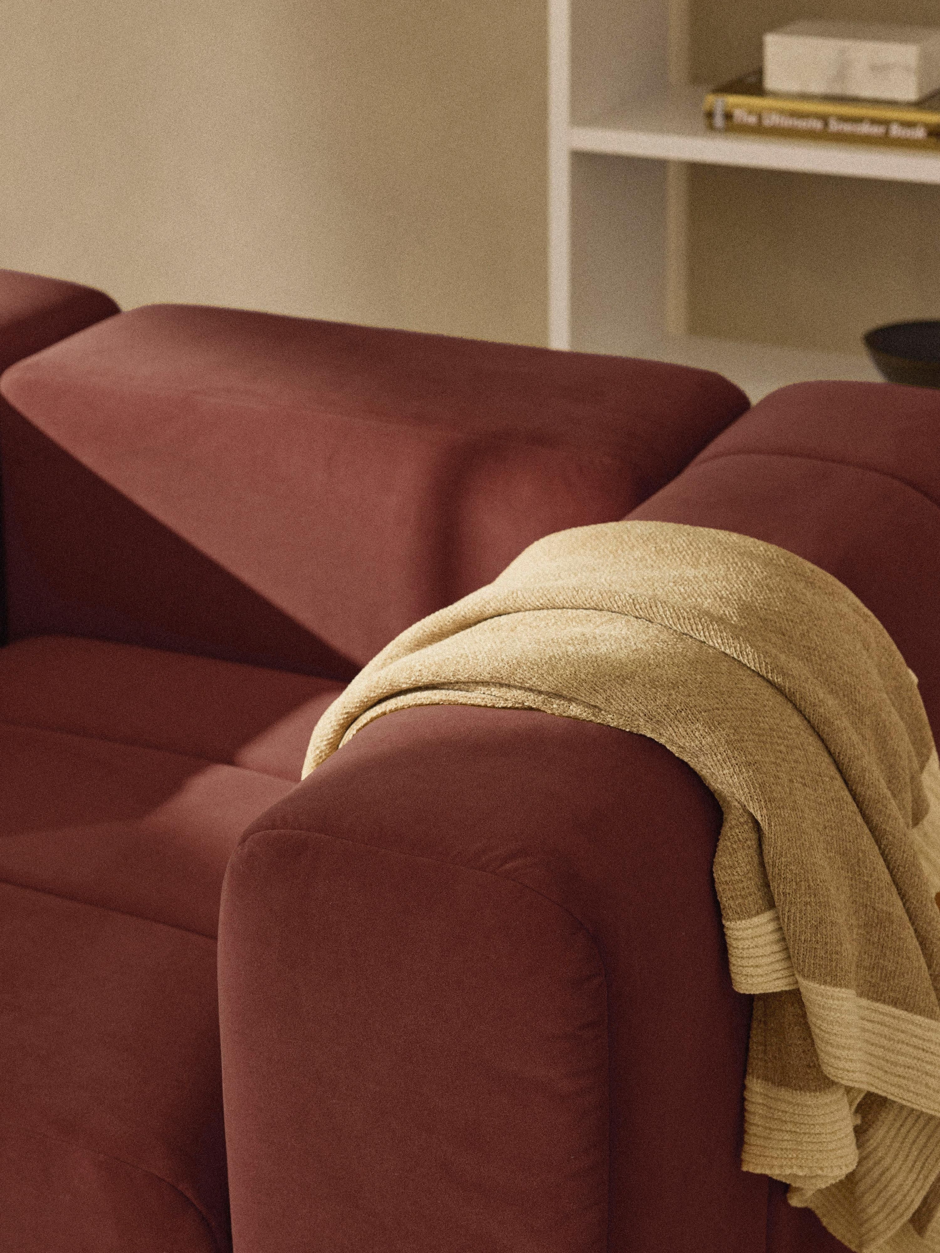 Fluwelen loungefauteuil Lena