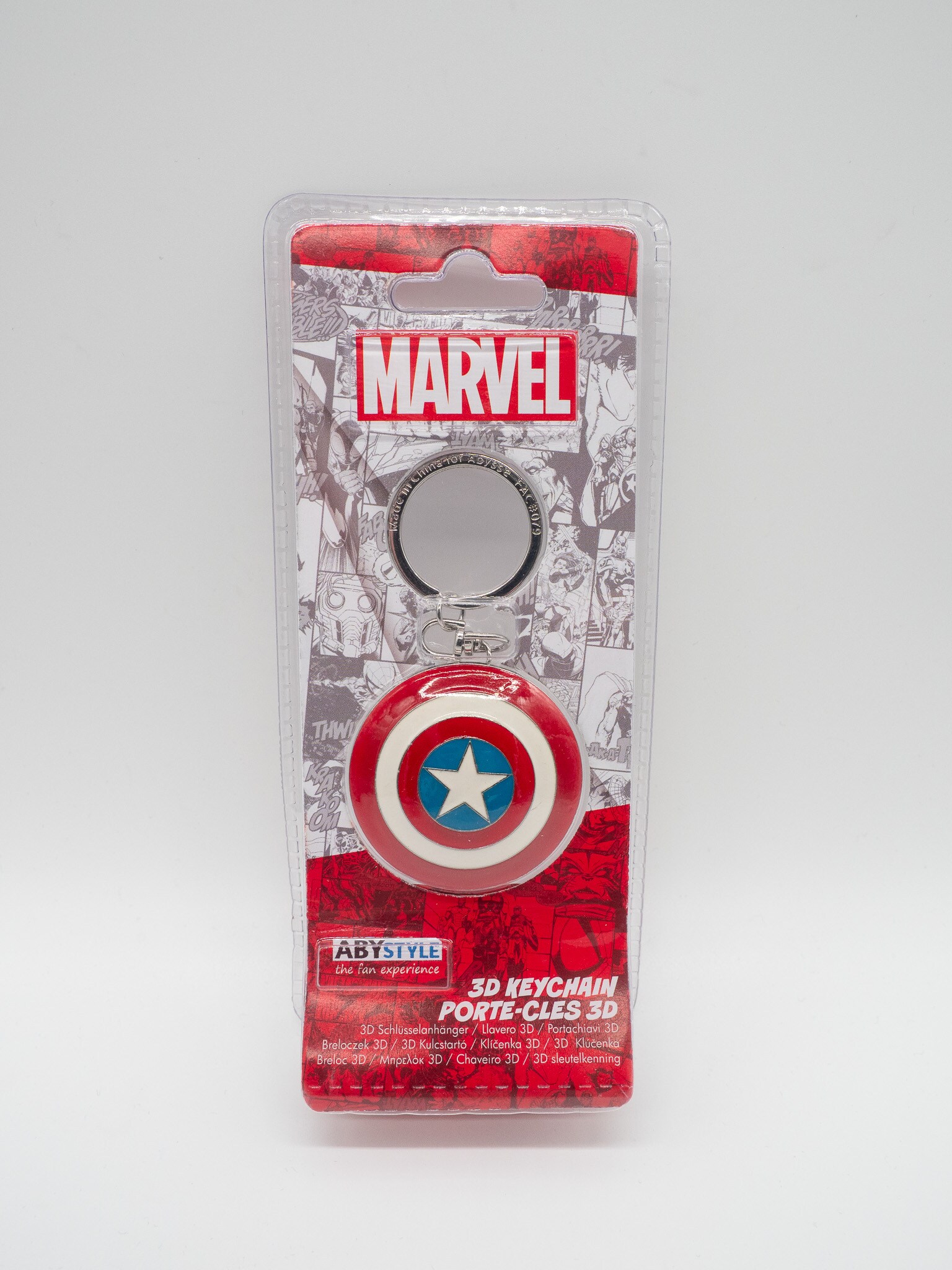 Marvel - Captain America Schild - Schlüsselanhänger 3D