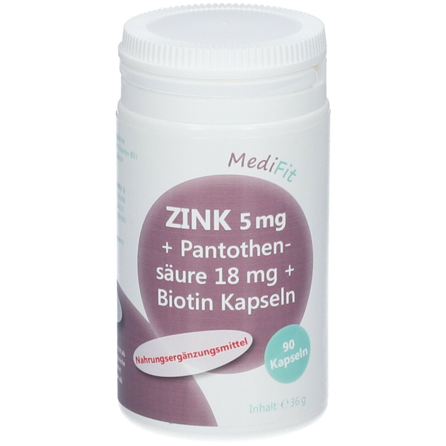 MediFit Zink 5 mg + Pantothensäure + Biotin