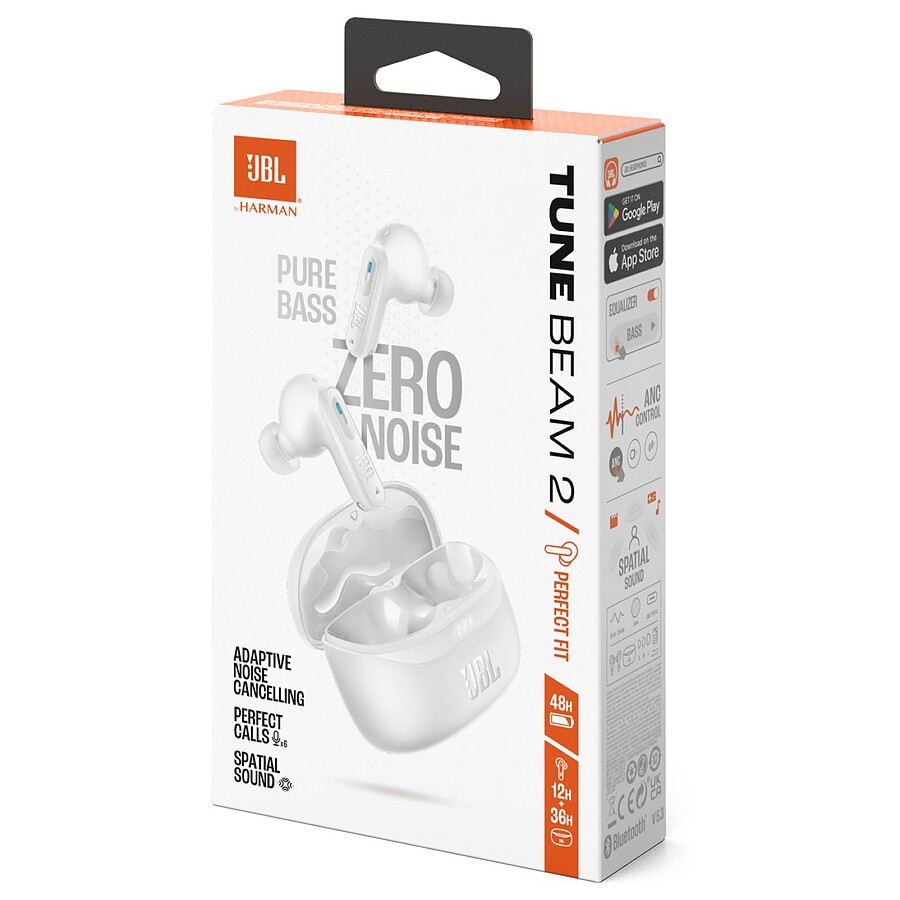 JBL Tune Beam 2 Blanc