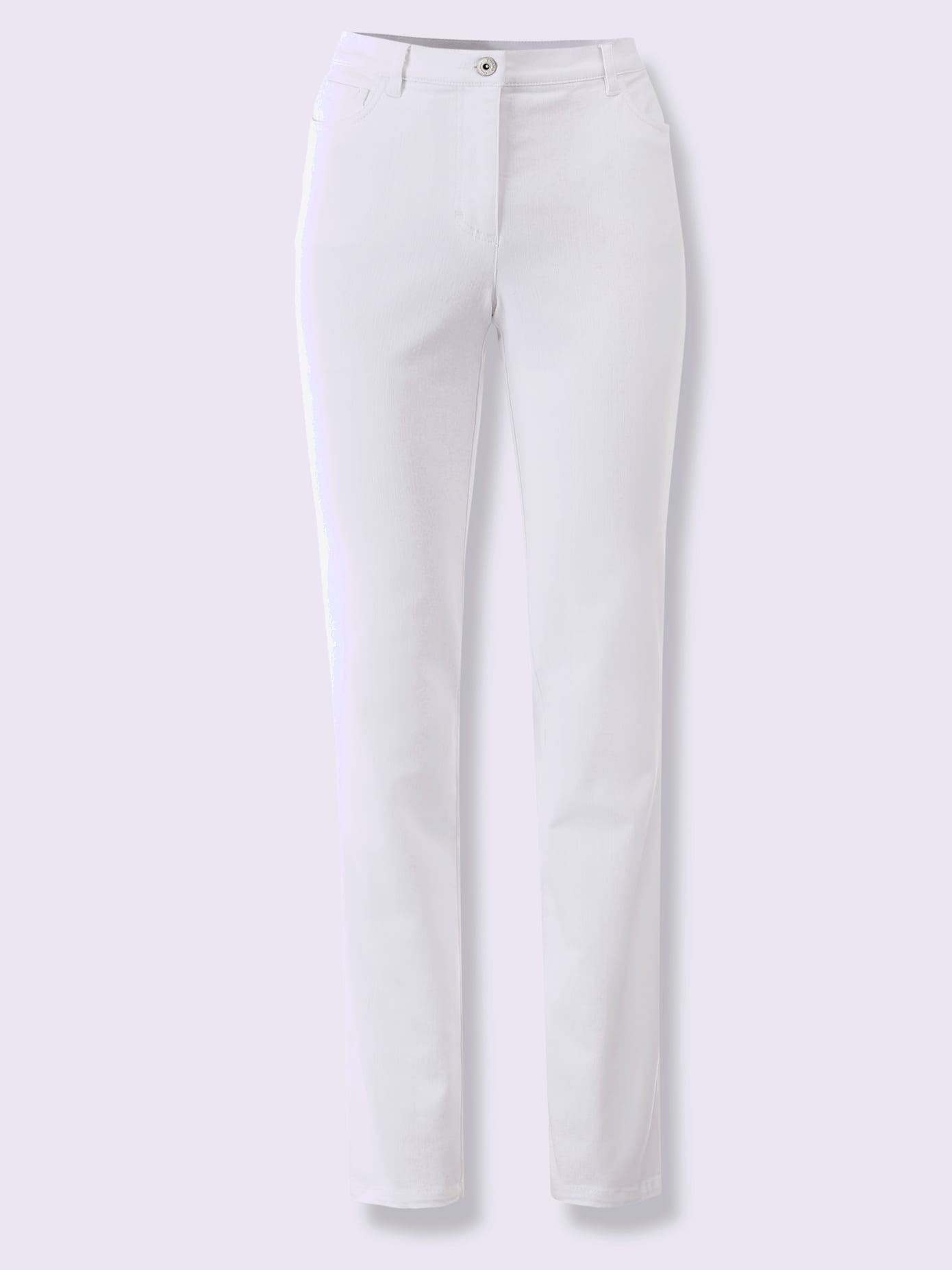 Pantalon mélanges matières perfect fit 4 poches coupes droite