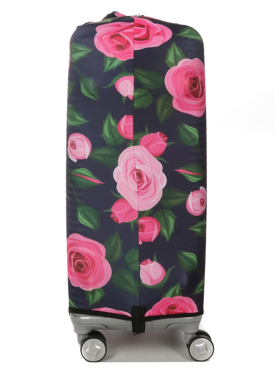 Housse de valise Periea Purple with Pink Roses M