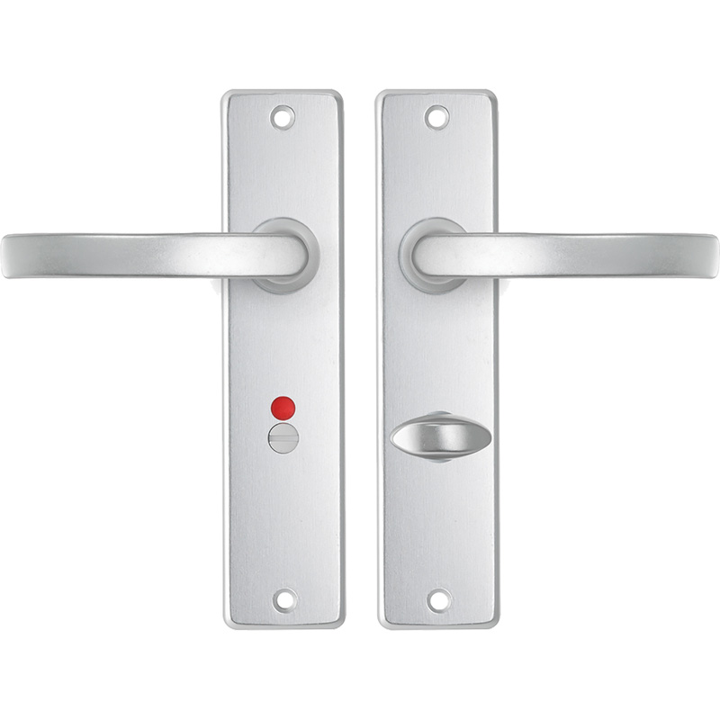 AXA Binnendeurbeslag (basic) Edge kruk Blok Aluminium