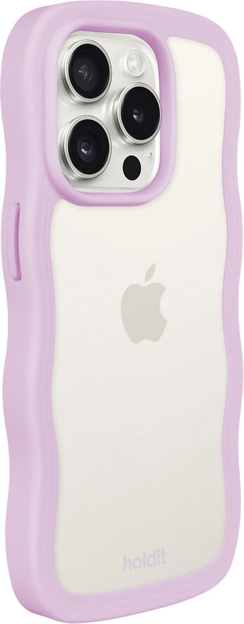 HoldIt Wavy Case iPhone 14 Pro Lilla