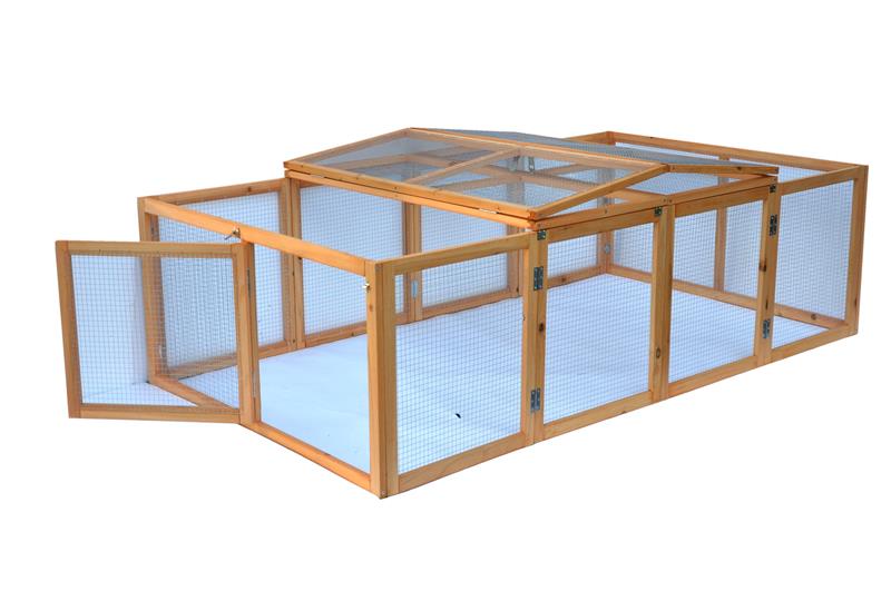 Nanook Freigehege Purzel natur faltbar 200 x 123 x 53 cm