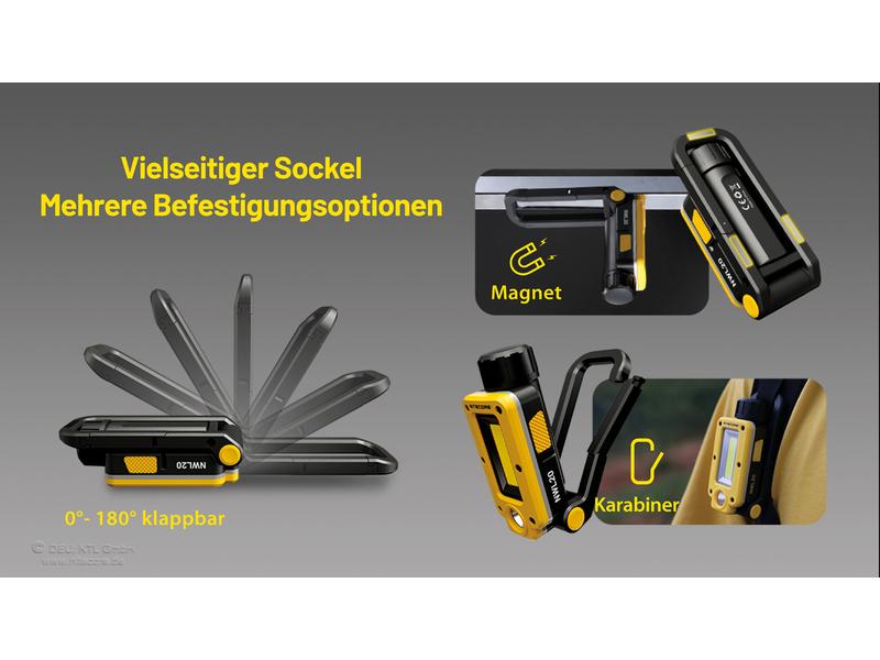 Nitecore Taschenlampe NWL20 Arbeitsleuchte