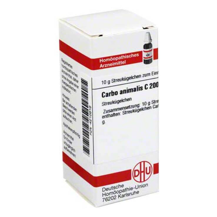 DHU Carbo animalis C 200 Globuli, 10 g