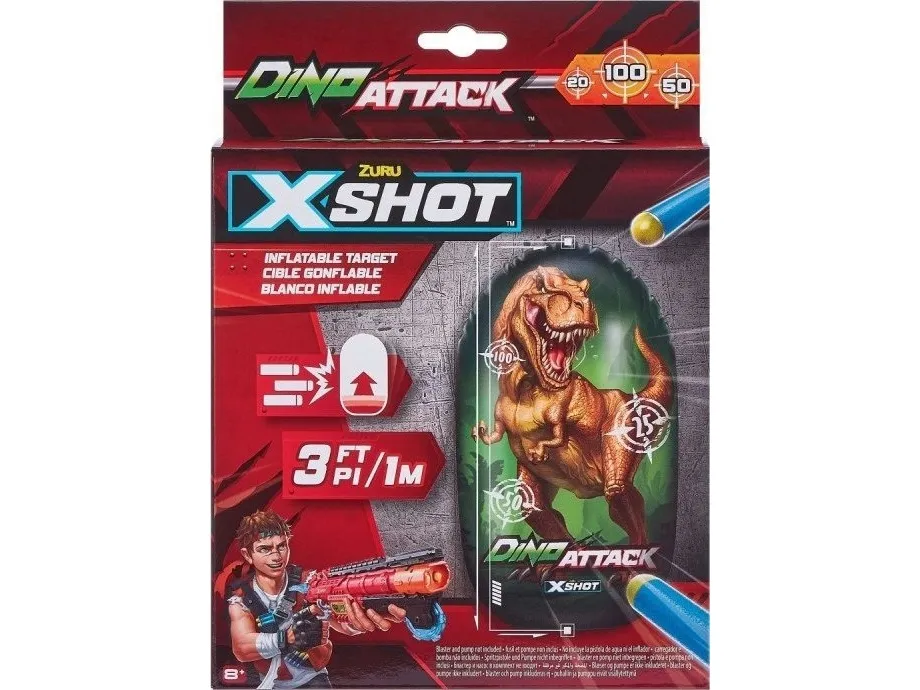 S001-ZURU X-SHOT-DINO AT TACK-Inflatable Dino Ta