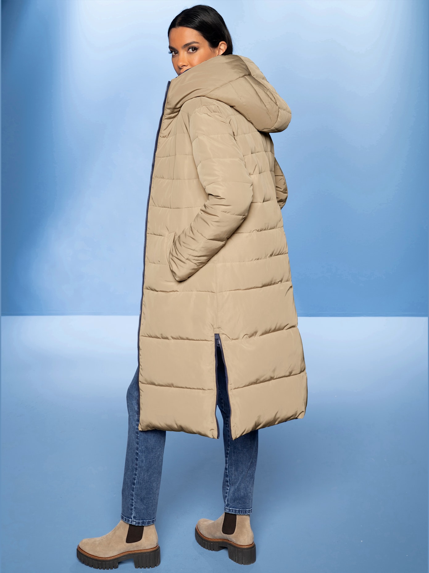 Manteau réversible modèle réversible