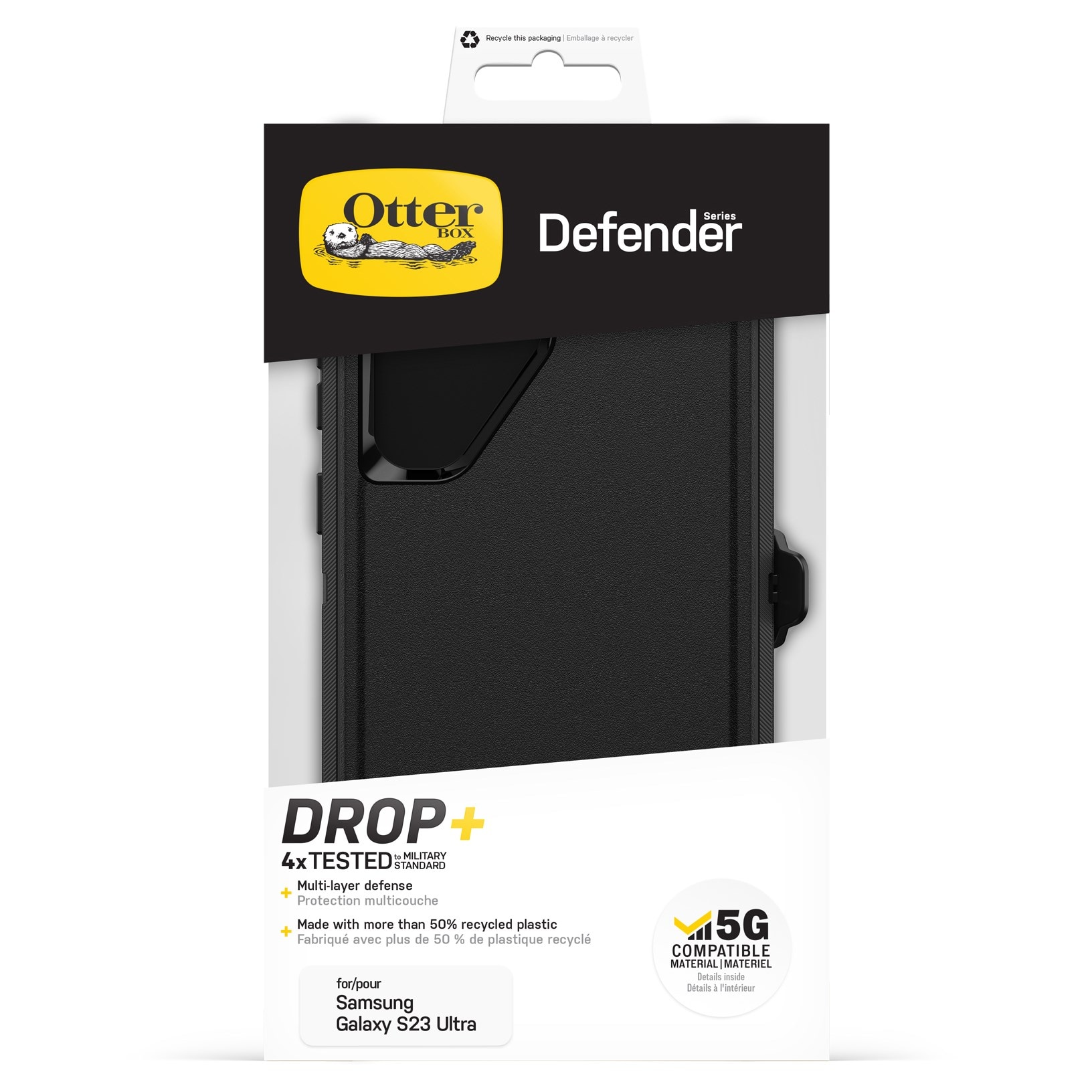 Otterbox Defender Robust deksel for Galaxy S23 Ultra