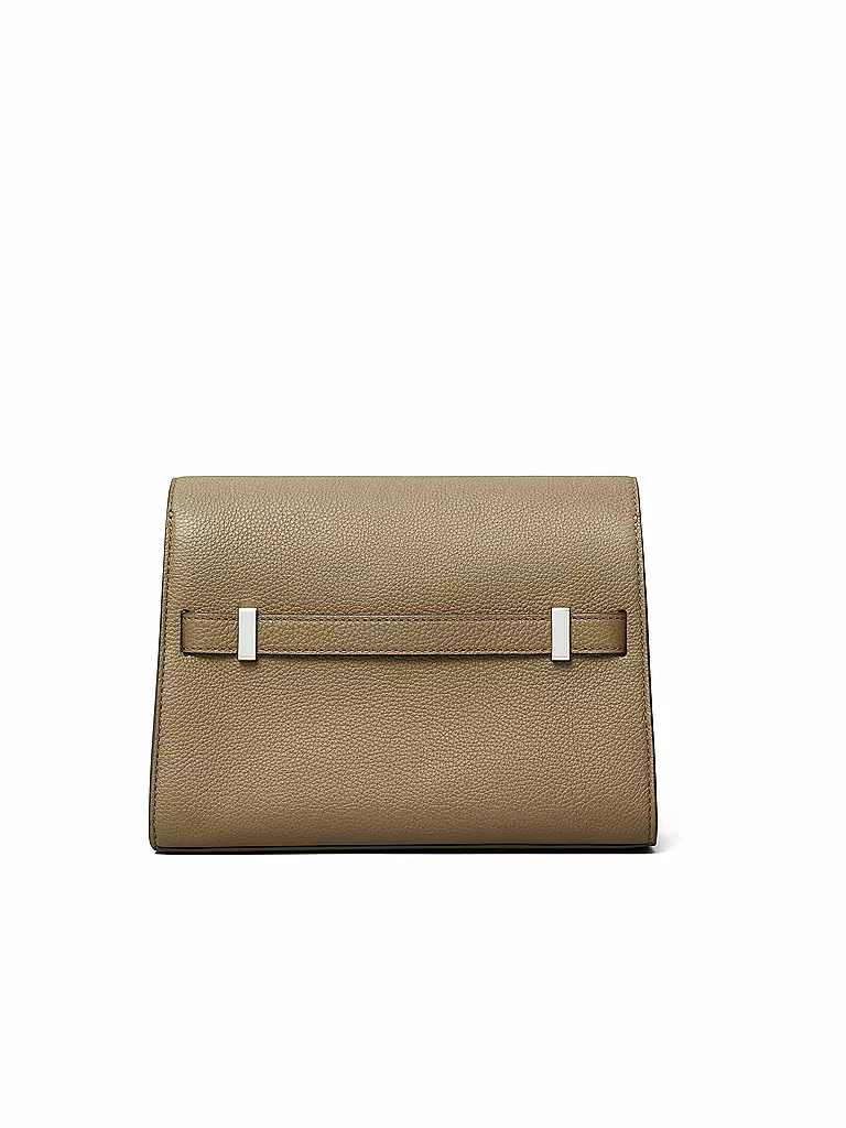 TORY BURCH Ledertasche - Umhängetasche LEE SHOULDER BAG grau
