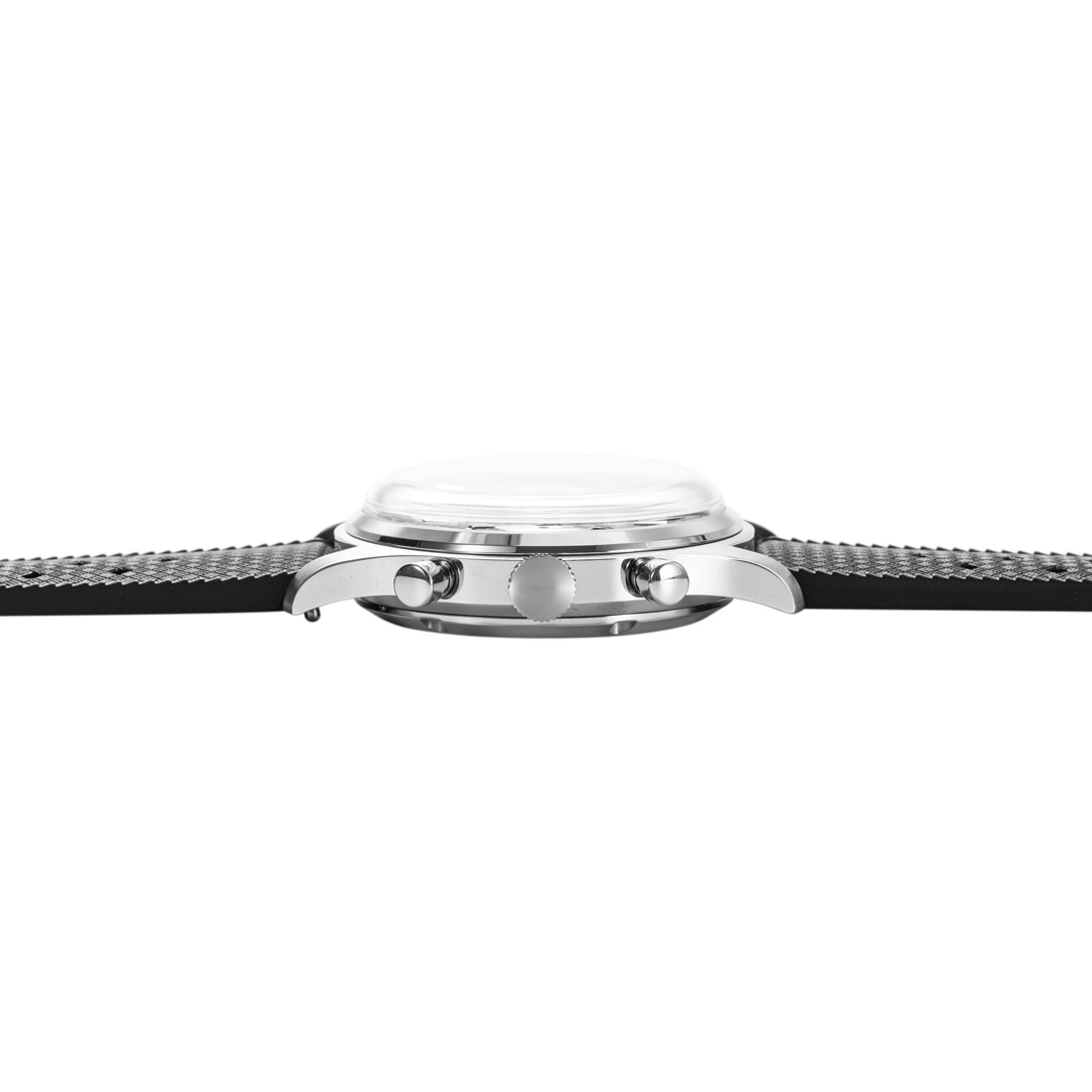 Vulcain Chronograph 70's Black & Silver
