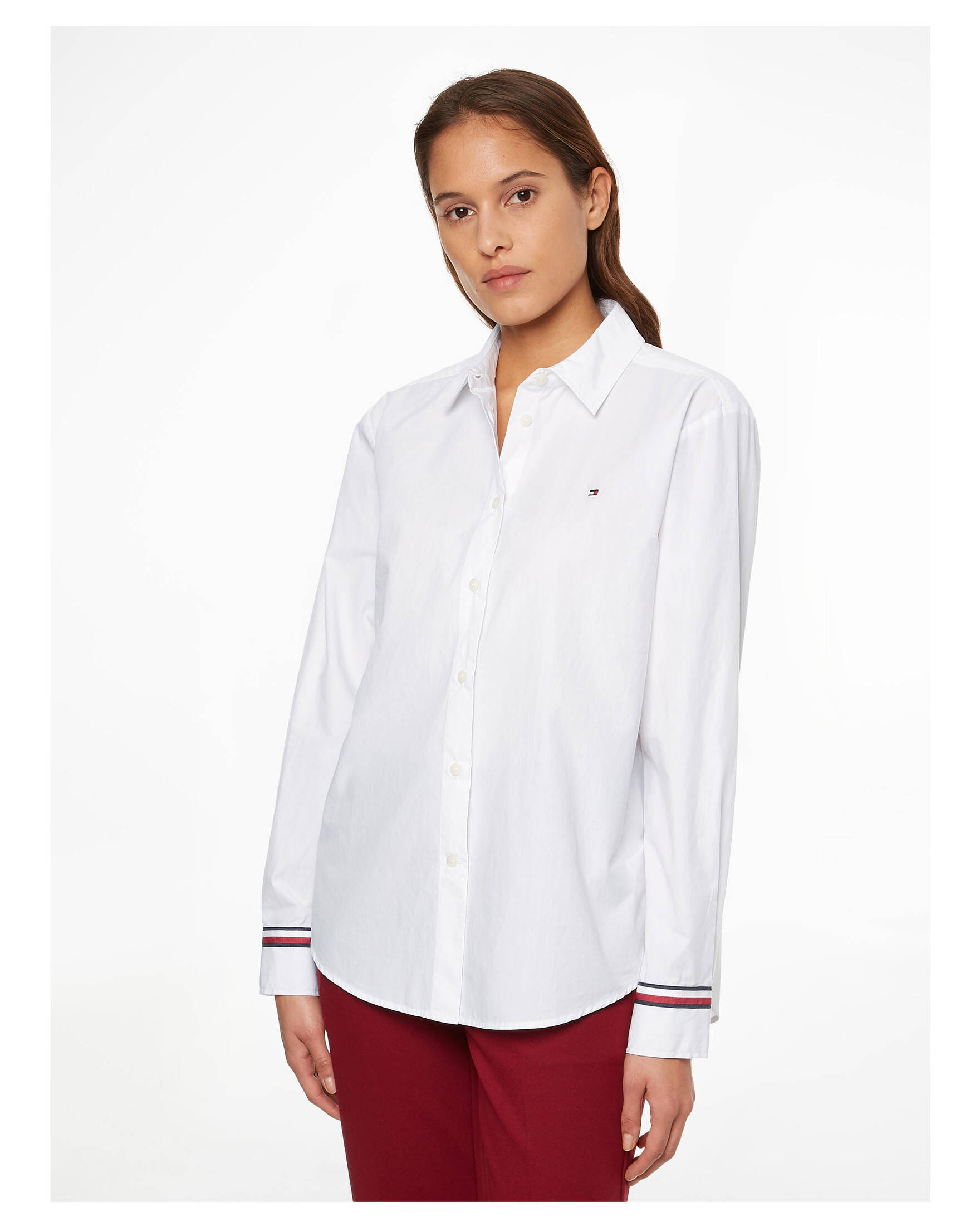 Tommy Hilfiger| Damen Bluse POP MONICA N L RELAXED SHIRT LS
