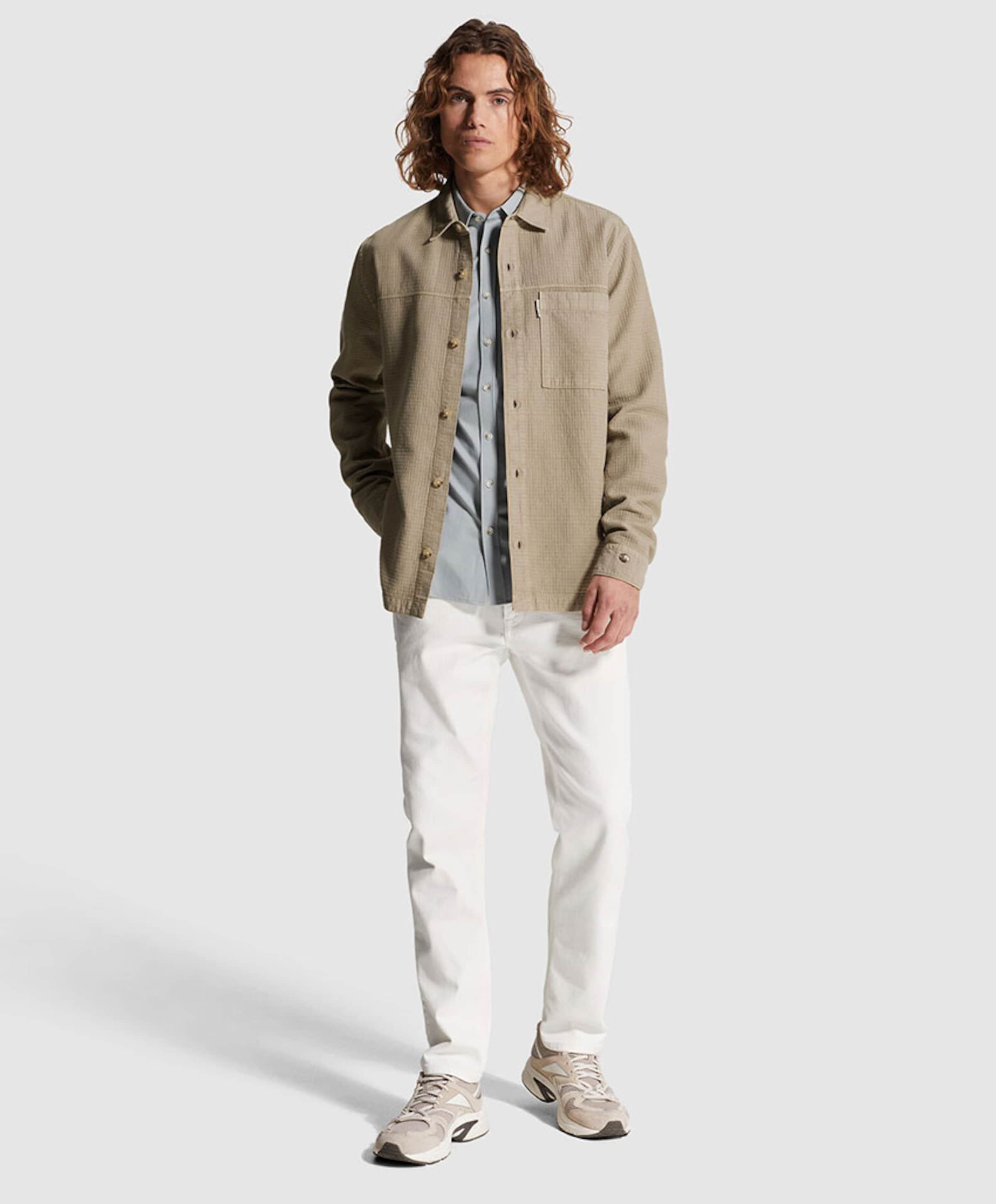 Cast Iron Heren overshirt beige