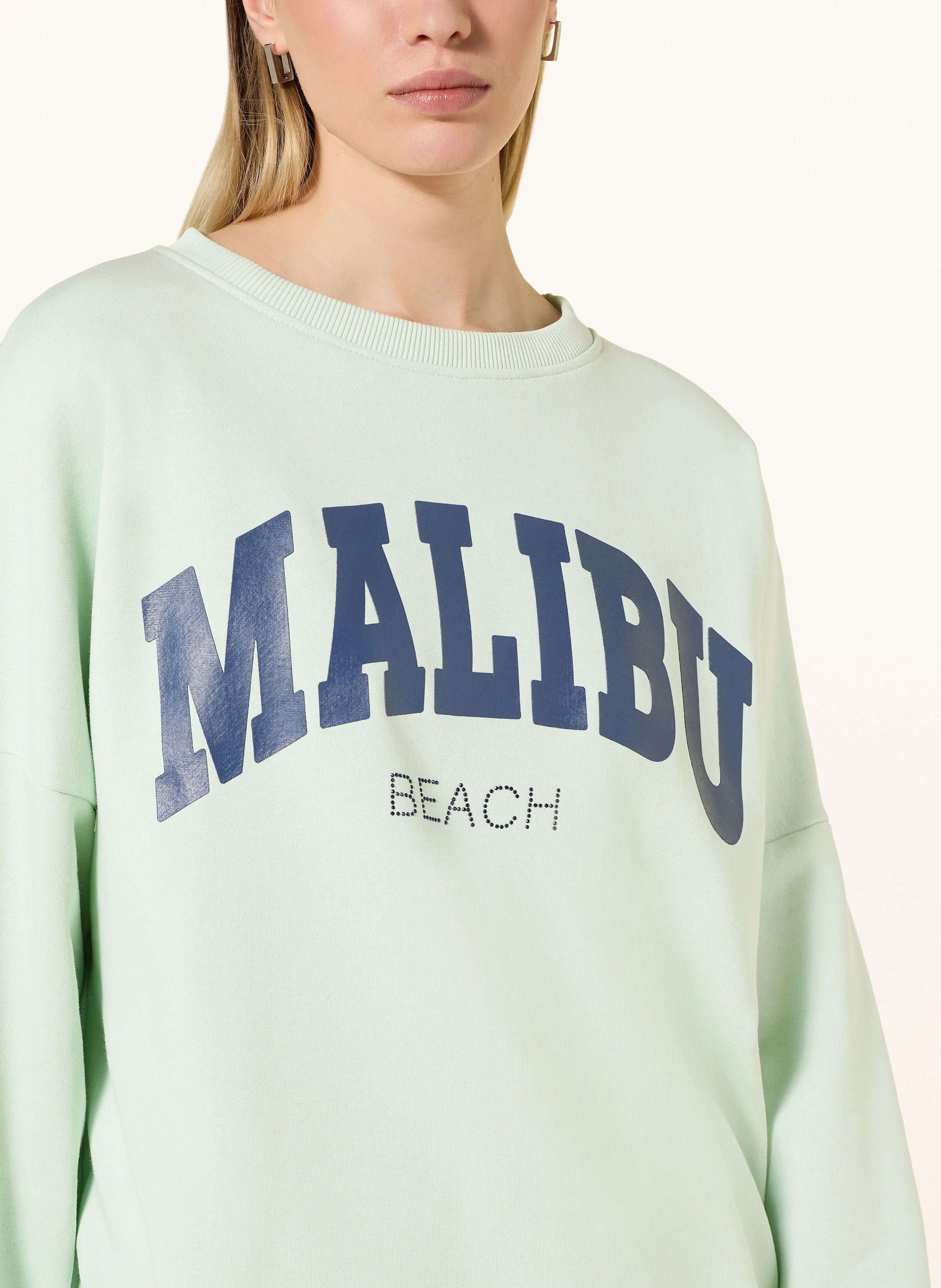miss goodlife Sweatshirt mit Schmucksteinen